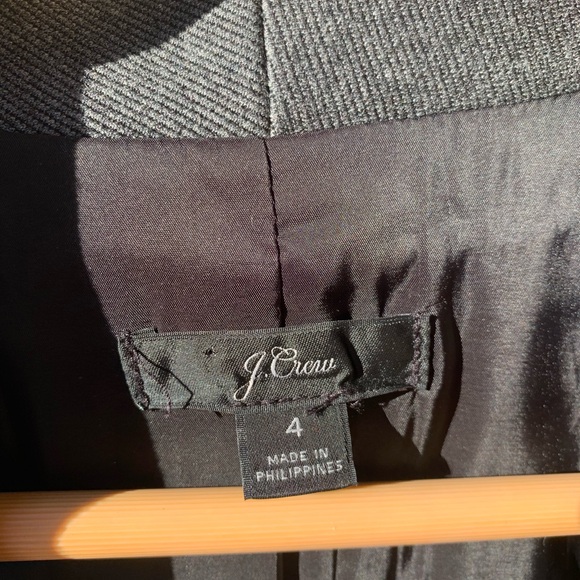 J.Crew Heather grey open blazer size 4 - Picture 4 of 16